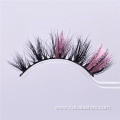 classic natural 20mm lashes pink glitter mink eyelashes